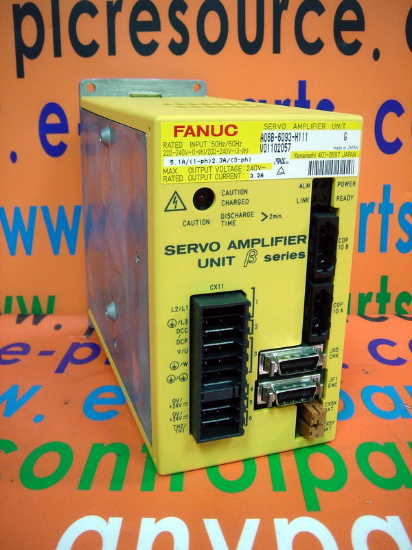 FANUC SERVO AMPLIFIER UNIT A06B-6093-H111 - 裕益科技自動化設備可